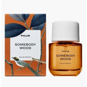NWT Anthropologie PHLUR Somebody Wood Eau de Parfum - Amber & White Bottle